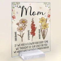 We'd Walk Within A Garden Forever - Personalized Acrylic Plaque