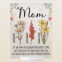 We'd Walk Within A Garden Forever - Personalized Acrylic Plaque