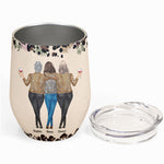 We'll Be Friends Until We're Old And Senile - Personalized Wine Tumbler - 50th 60th Birthday Gift Ideas - Gift For Friend