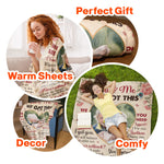 We're A Team - Personalized Photo Blanket