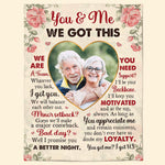 We're A Team - Personalized Photo Blanket