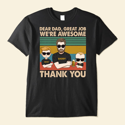 We're Awesome Thank You - Personalized Shirt Father's Day