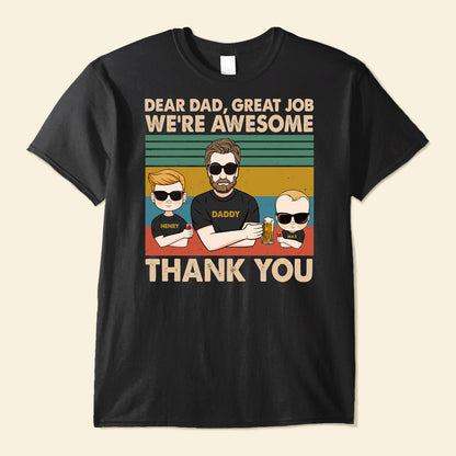 We're Awesome Thank You - Personalized Shirt Father's Day