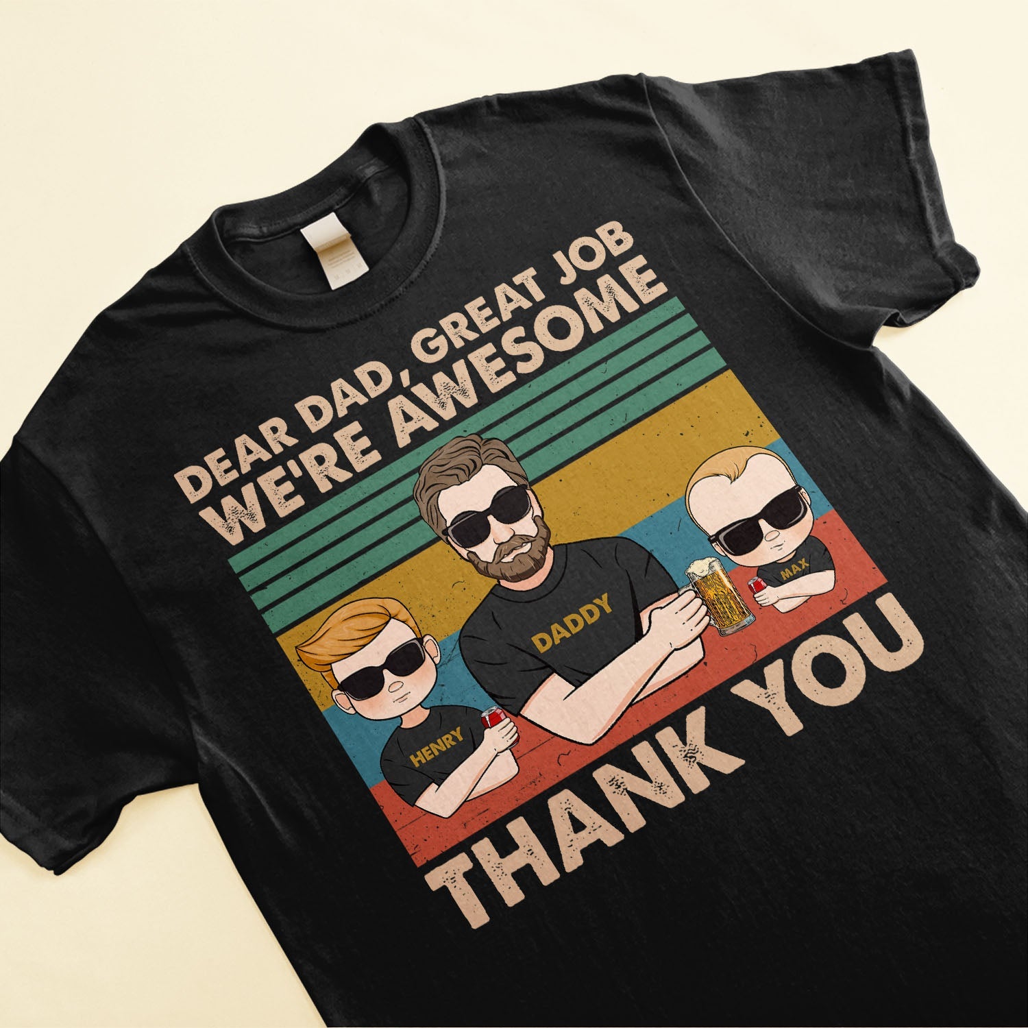 We're Awesome Thank You - Personalized Shirt Father's Day