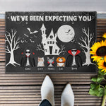 We've Been Expecting You - Personalized Doormat - Halloween, Home Decor Gift For Family, Dad, Mom, Halloween Decor, Cat Lovers, Cat Owners