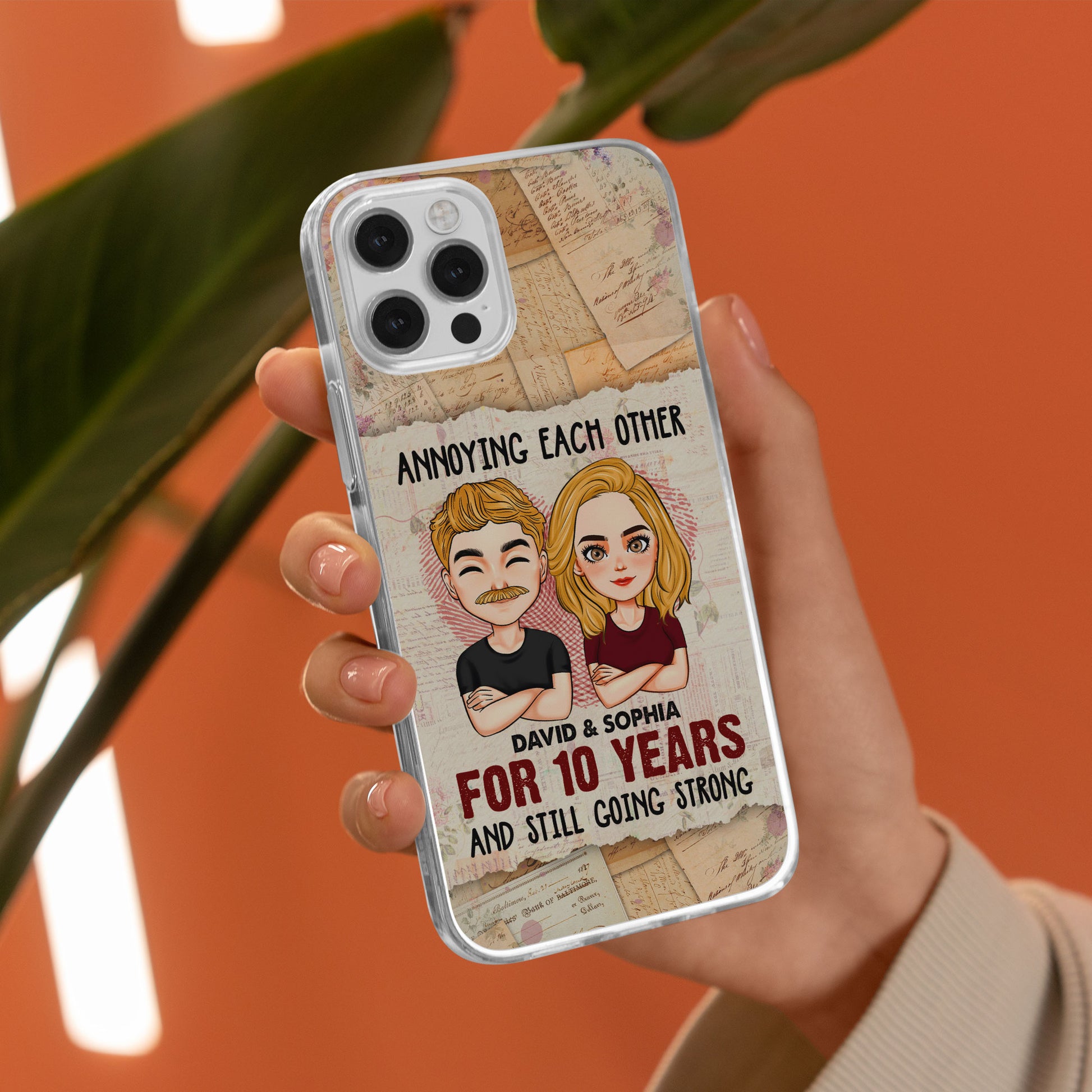 We're Going Strong - Personalized Clear Phone Case