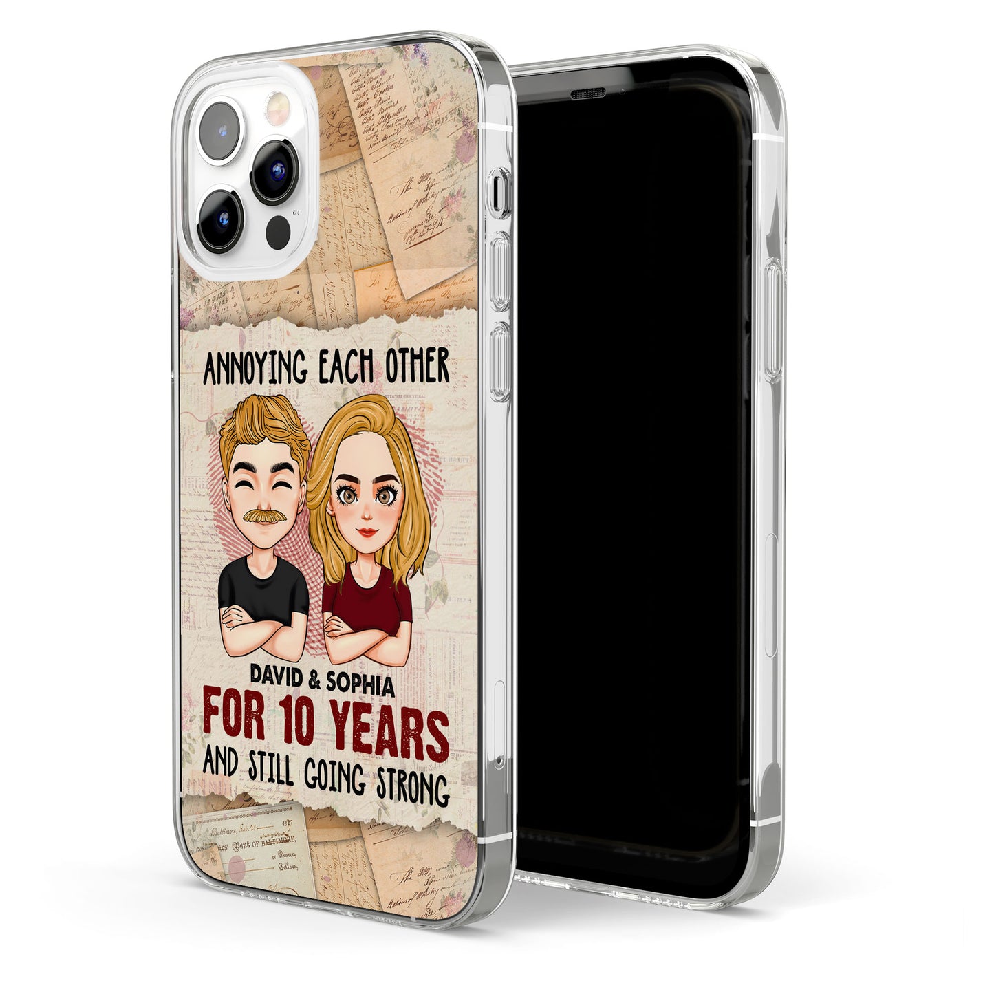 We're Going Strong - Personalized Clear Phone Case
