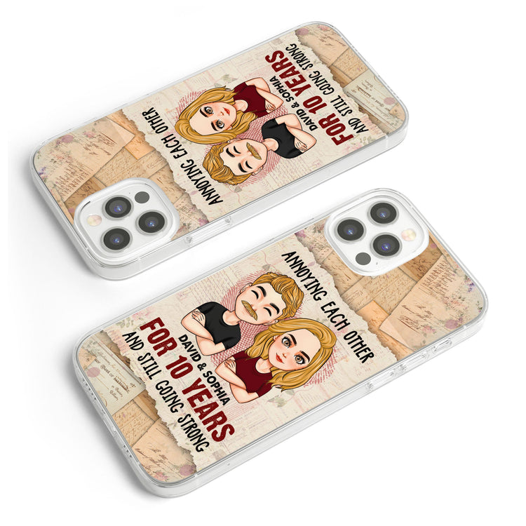We're Going Strong - Personalized Clear Phone Case