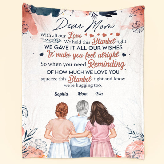 We're Hugging Too - Personalized Blanket