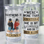 We're More Than Besties - Personalized Acrylic Tumbler With Straw