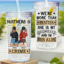 We're More Than Besties - Personalized Acrylic Tumbler With Straw