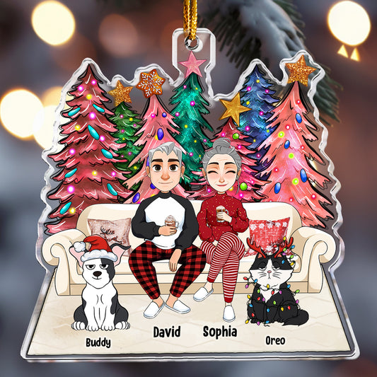 We're A Family - Personalized Acrylic Ornament