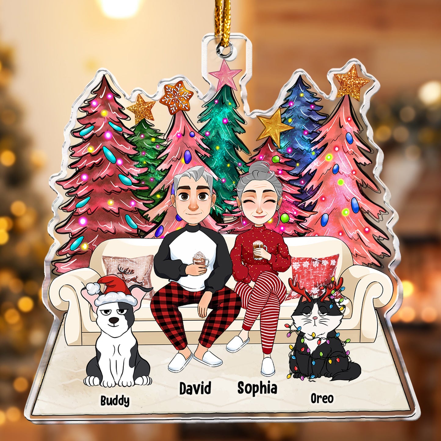 We're A Family - Personalized Acrylic Ornament