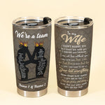 We're A Team, Couple Custom Tumbler, Gift For Wife, Husband, Fiancé, Fiancée-Macorner