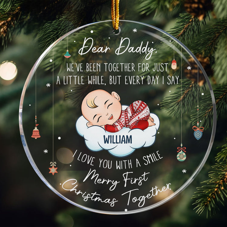 We've Been Together For Just A Little While - Personalized Acrylic Ornament