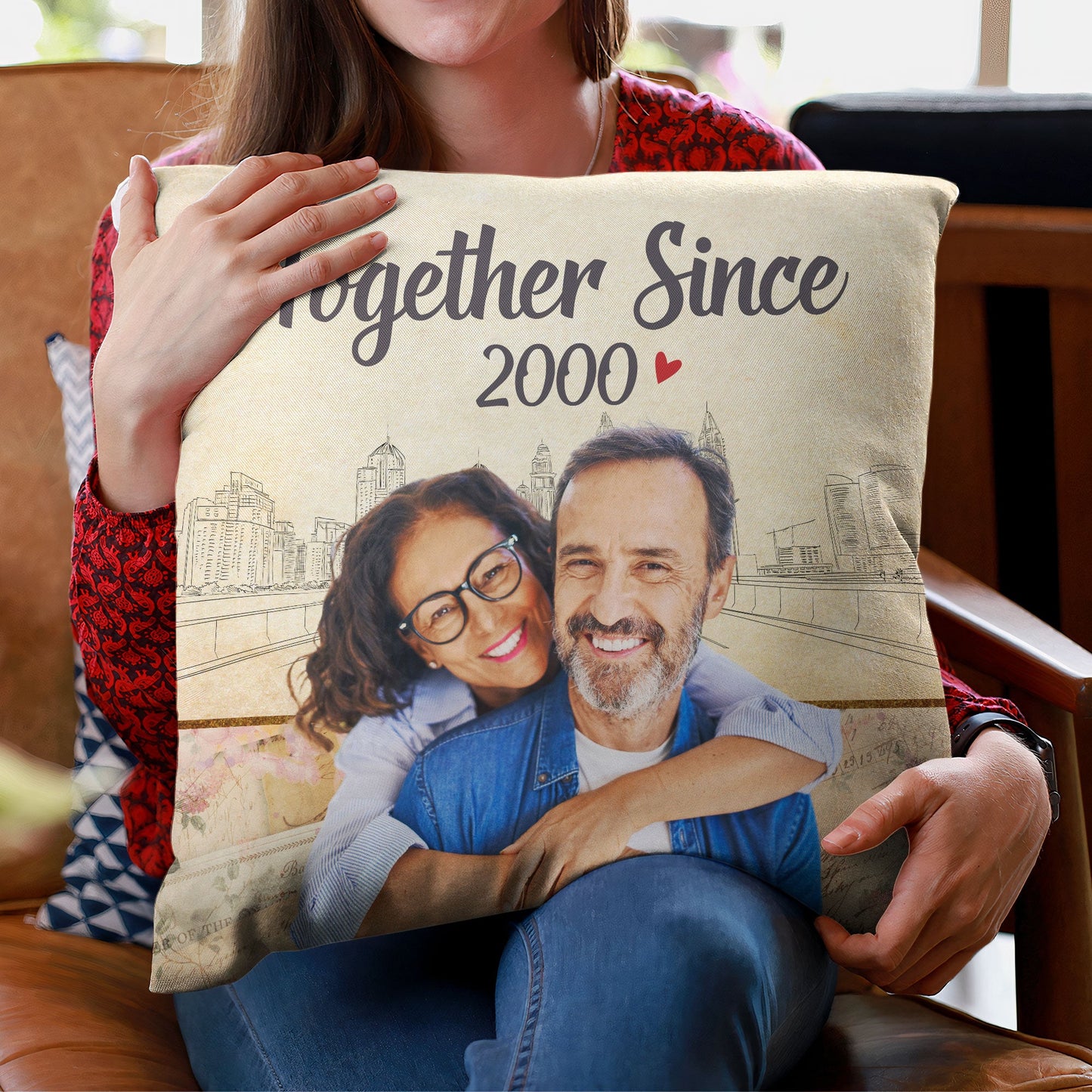 We've Together Since - Personalized Photo Pillow (Insert Included)