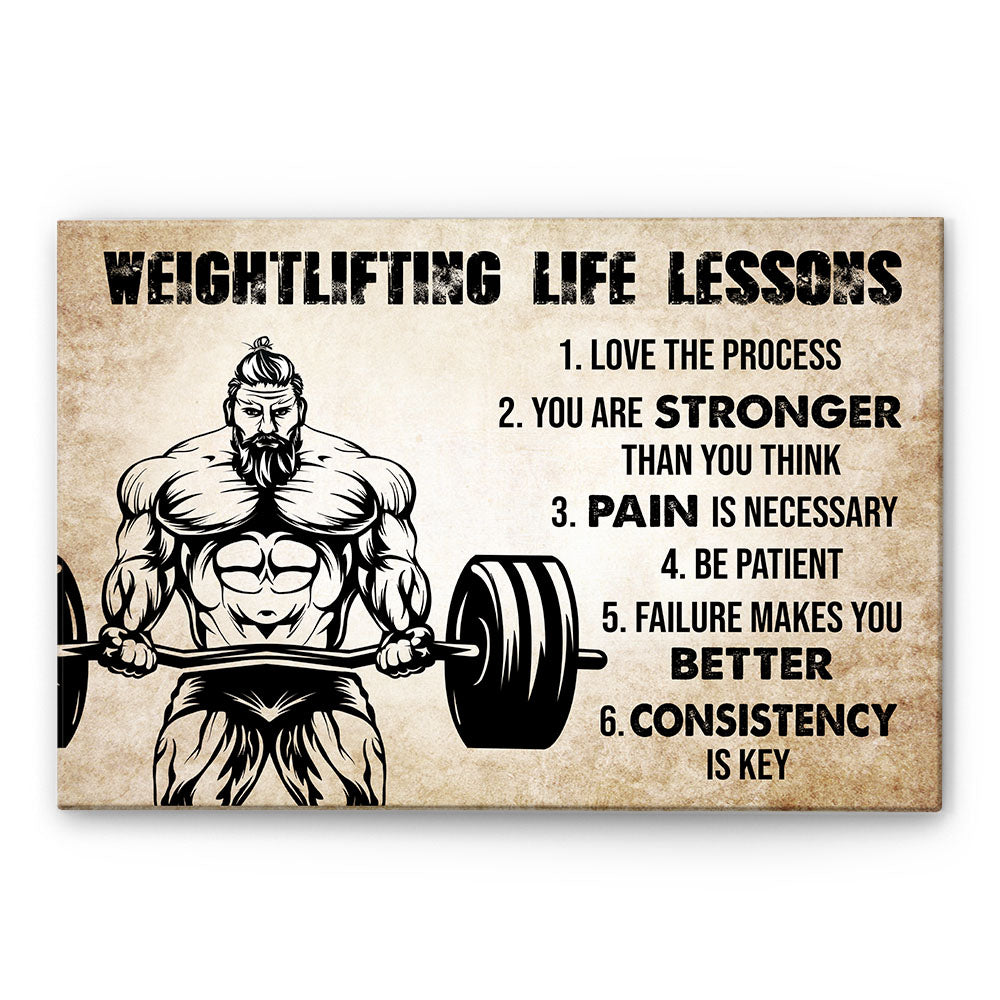 Weightlifting Poster Photo Collage, by Personalized_gift