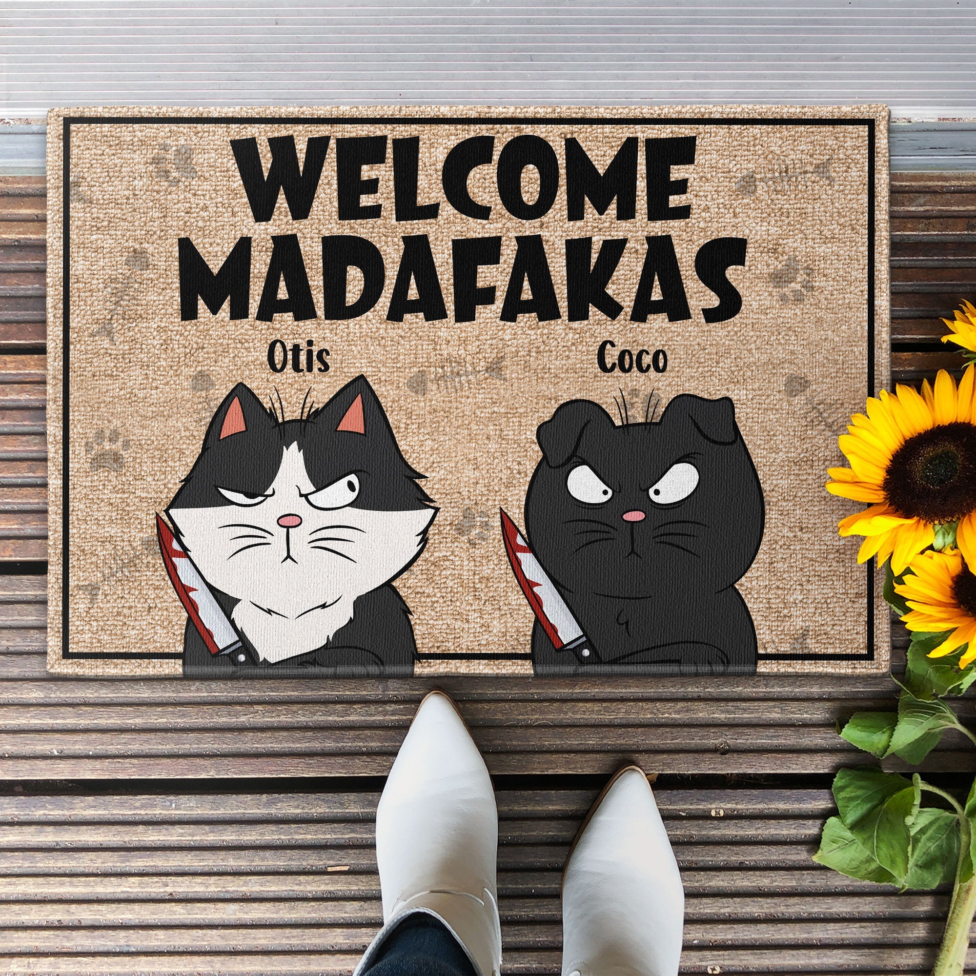 Welcome Madafakas - Personalized Doormat – Macorner