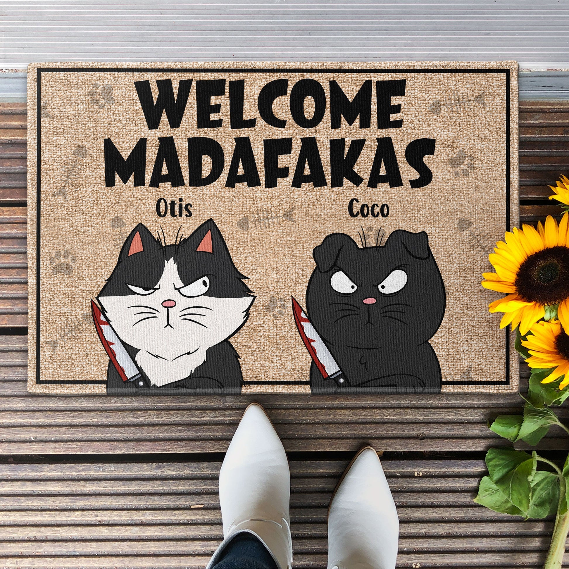 Welcome Madafakas - Personalized Doormat