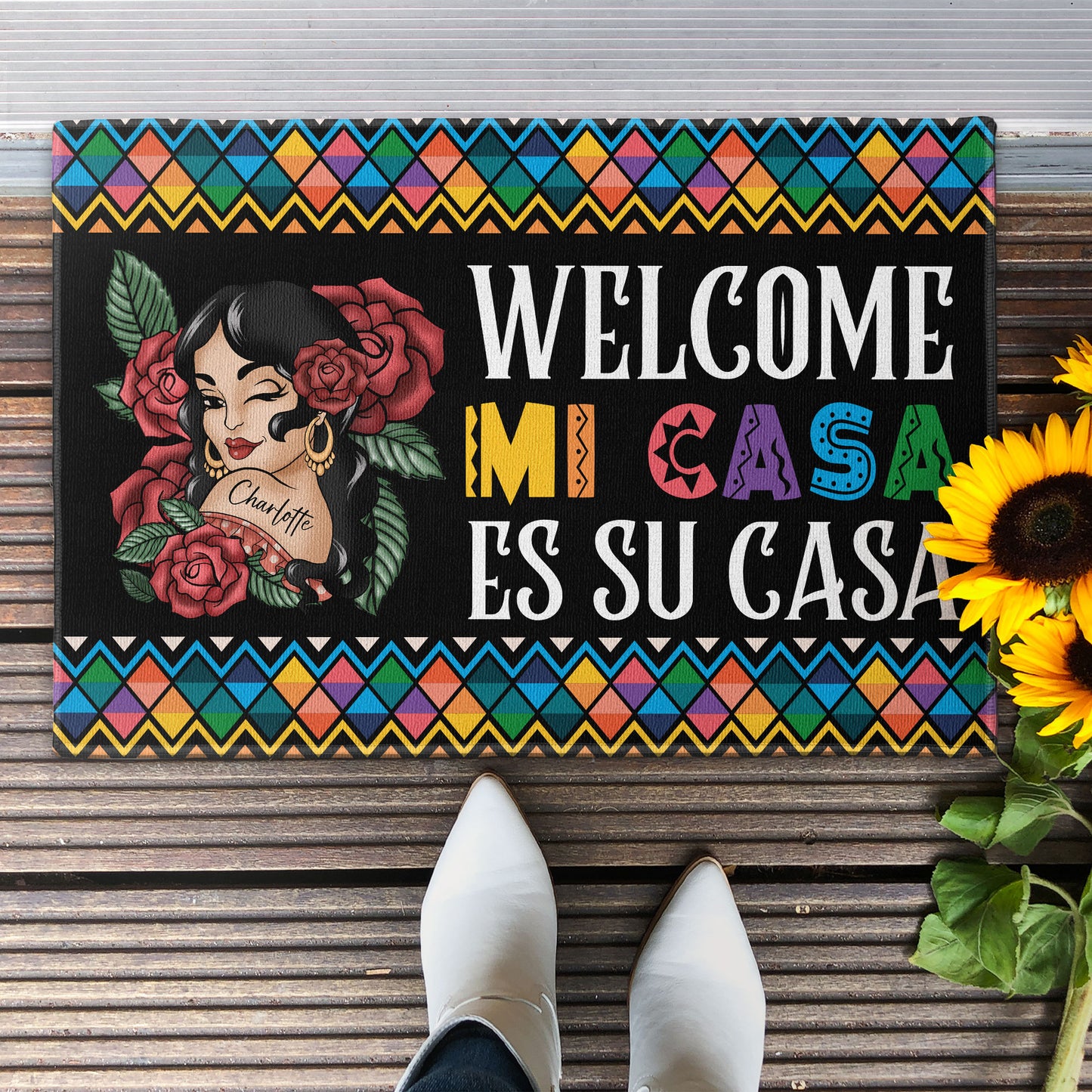 Welcome Mi Casa Es Su Casa - Personalized Doormat