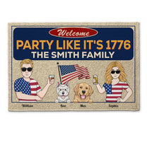 Welcome Party Like It's 1776 - Personalized Doormat