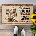 Welcome To Cat's Home - Personalized Doormat - Funny Gift For Family, Cat Lovers, Cat Owner, Porch Decoration, Funny Seasonal Decor