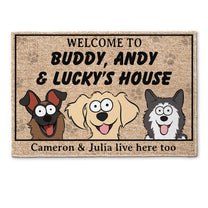 Welcome To Dog's House - Personalized Doormat