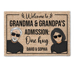 Welcome To Grandma & Grandpa's - Personalized Doormat