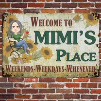 Welcome To Mimi's, Grandma Place - Personalized Metal Sign