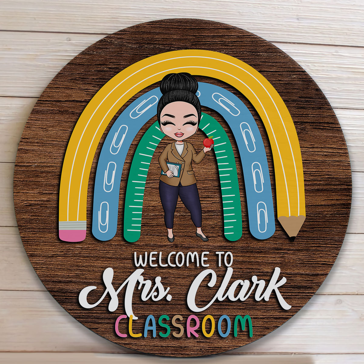 Welcome To My Classroom - Personalized Wood Sign - Decoration Gift For Teachers, Classroom