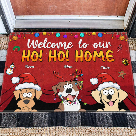 Welcome To My Ho!Ho!Home - Personalized Doormat