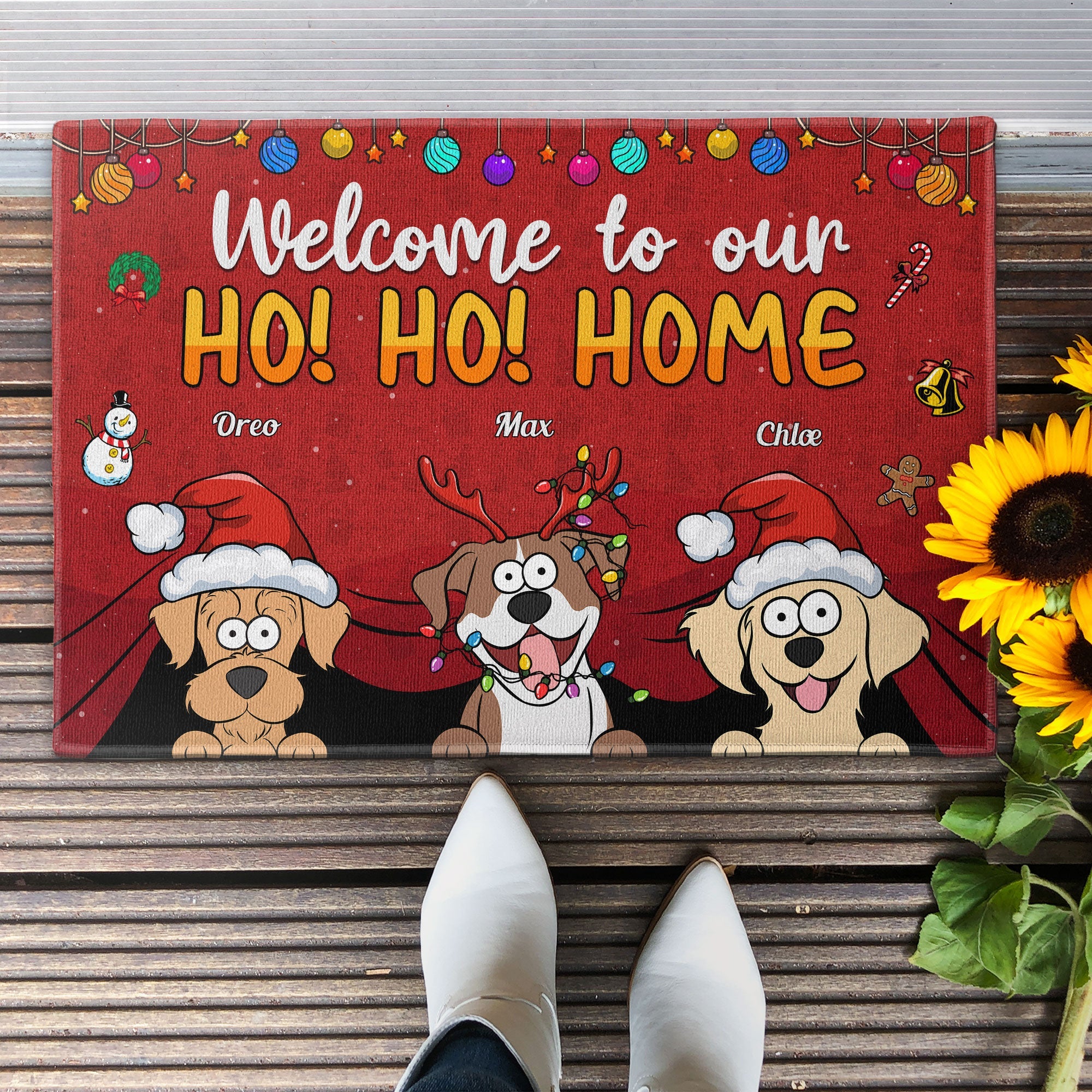 Welcome To My Ho!Ho!Home - Personalized Doormat