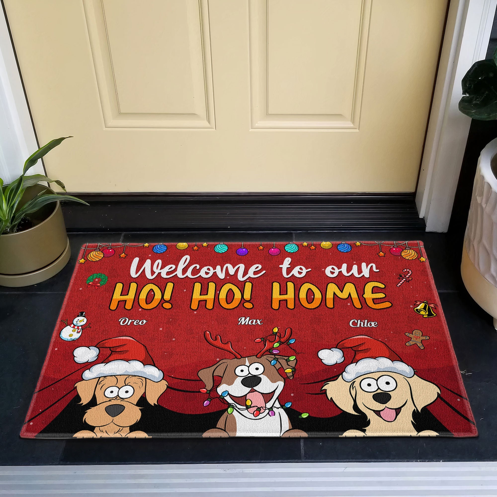Welcome To My Ho!Ho!Home - Personalized Doormat
