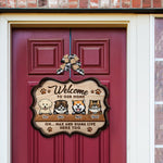 Welcome To Our Home - Personalized Custom Shaped Wood Sign