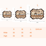 Welcome To Our Home - Personalized Custom Shaped Wood Sign