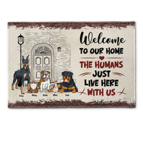Welcome To Our Home - Personalized Doormat - Fall Season Gift For Dog Lovers, Cat Lovers, Pet Lovers, Dog Mom, Cat Mom