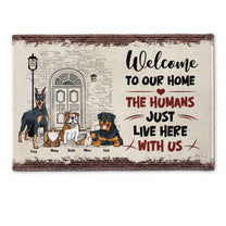 Welcome To Our Home - Personalized Doormat - Fall Season Gift For Dog Lovers, Cat Lovers, Pet Lovers, Dog Mom, Cat Mom