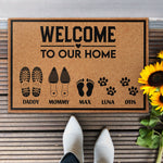 Welcome To Our Home - Personalized Doormat
