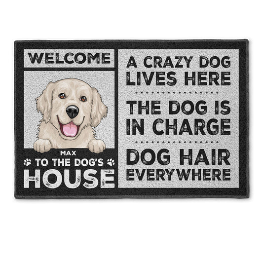 Welcome To The Dogs' House - Personalized Doormat