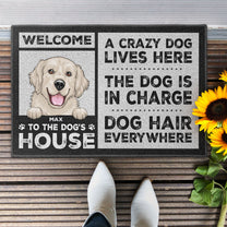 Welcome To The Dogs' House - Personalized Doormat