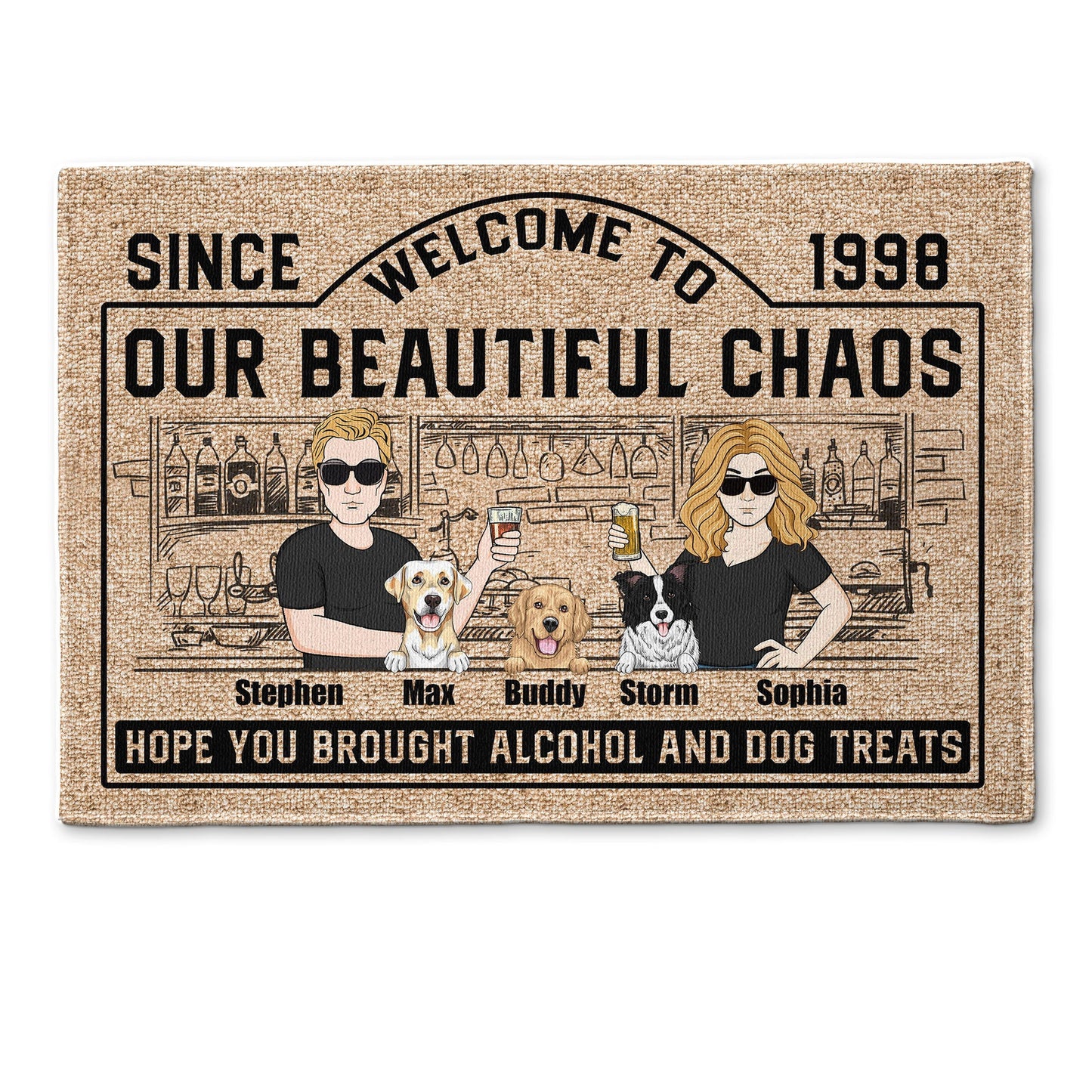 Welcome To The Sh**Show Hope You Brought - Personalized Doormat