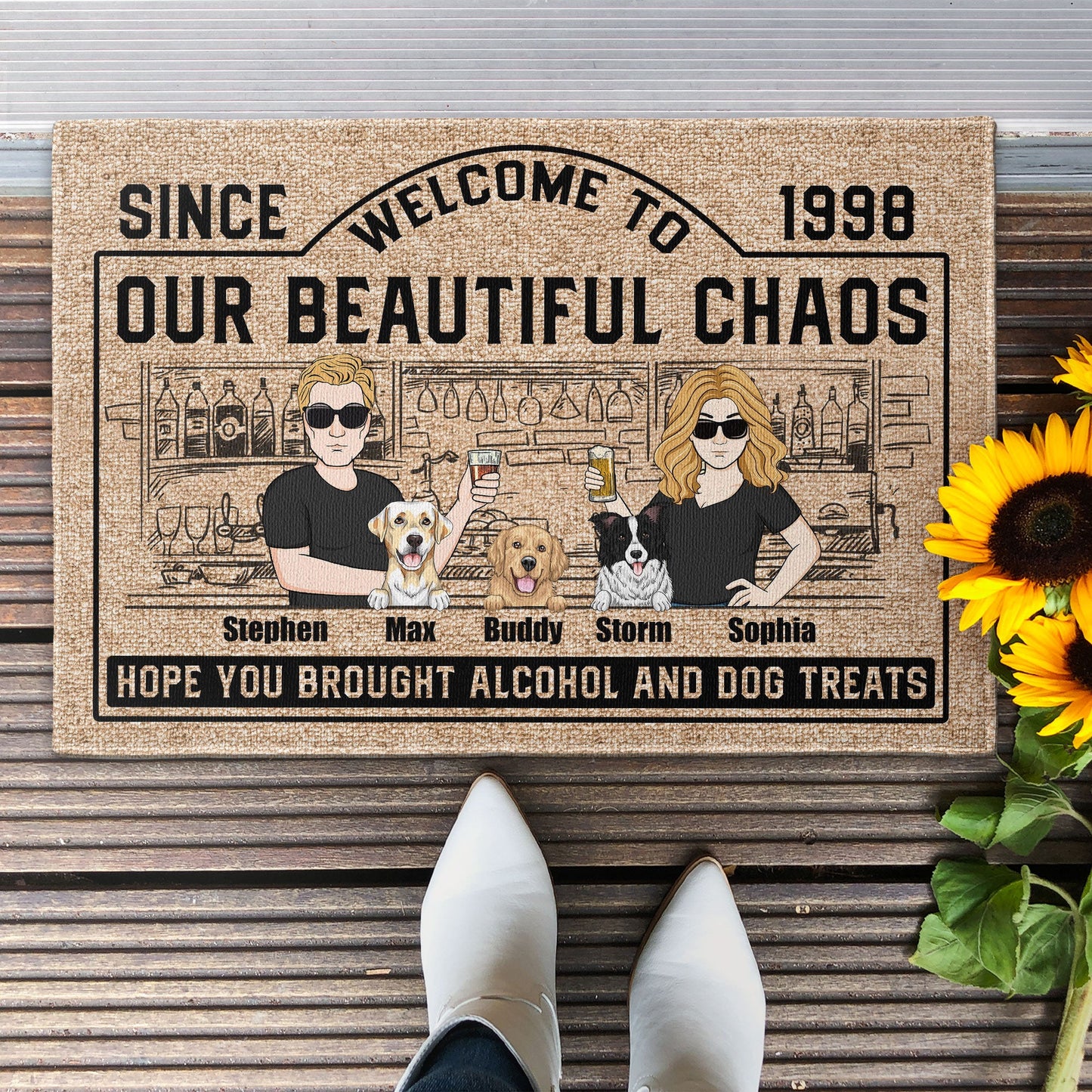 Welcome To The Sh**Show Hope You Brought - Personalized Doormat