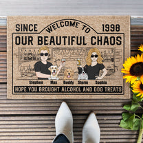 Welcome To The Sh**Show Hope You Brought - Personalized Doormat