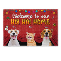 Welcome To My Ho!Ho!Home - Personalized Photo Doormat