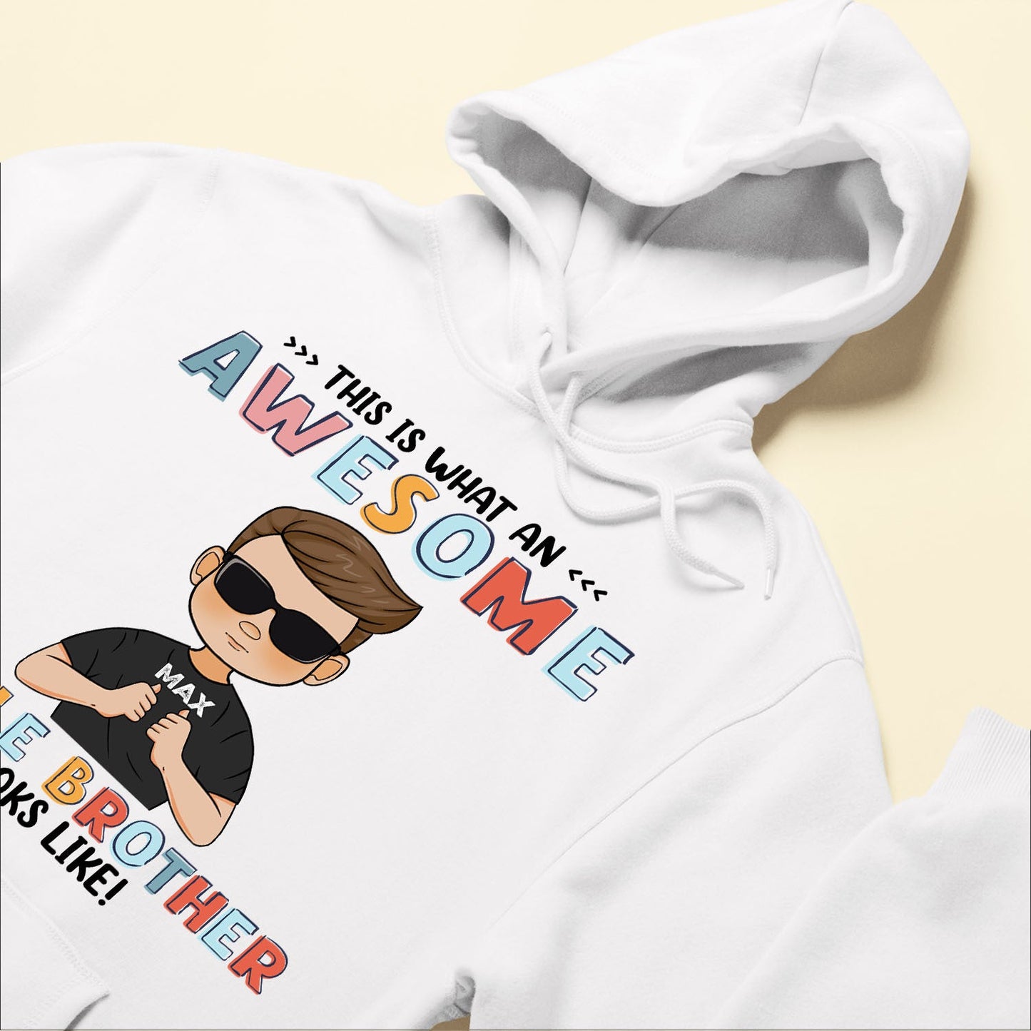 What Awesome Brother Sister Looks Like - Personalized Youth Shirt - Gift For Brothers, Sisters - Kid Self-pointing