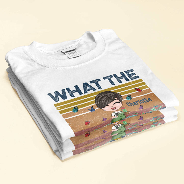 What The Fucculent - Personalized Vintage Shirt - Gift For Gardener