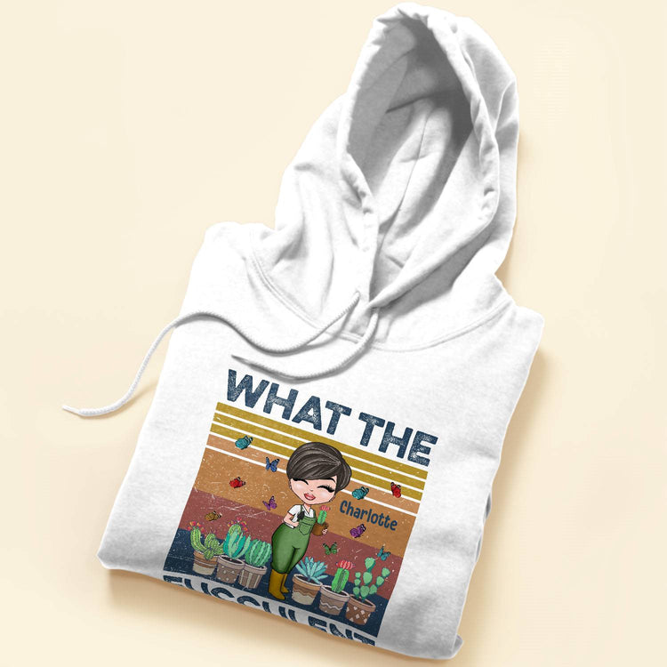 What The Fucculent - Personalized Vintage Shirt - Gift For Gardener