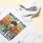 What The Fucculent - Personalized Vintage Shirt - Gift For Gardener