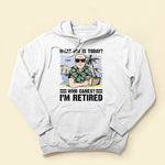 What's Day Is Today I'm Retired - Personalized Shirt - Retirement Gift For Man, Woman, Grandparents
