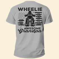 Wheelie Awesome Grandpa - Personalized Shirt - Birthday, Christmas, Grandparents' Day Gift For Grandpa, Papa
